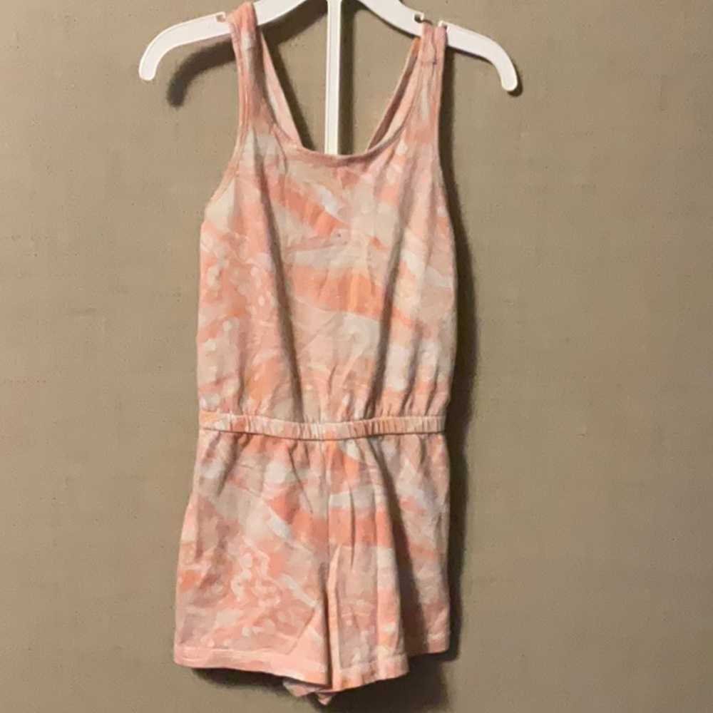 Old Navy Orange and White Jumpsuit Casual Style